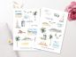 Preview: Urlaub Sticker Set